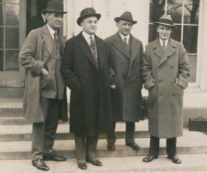 Members of the Philadelphia Chamber of Commerce at the White House to meet with Presdient Coolidge.